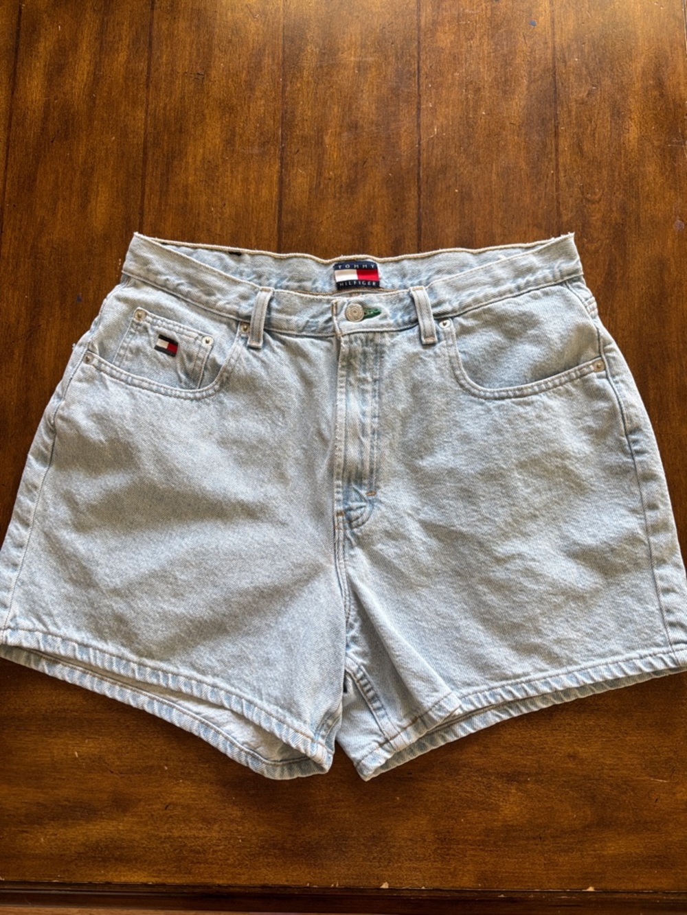 Vintage Tommy Hilfiger Light Wash Blue Denim Shorts